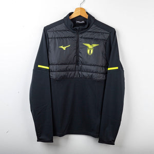 Felpa 1/2 Zip Nera Fluo Lazio Mizuno 2025/2026