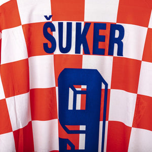 maglia home croazia lotto suker n9 1996