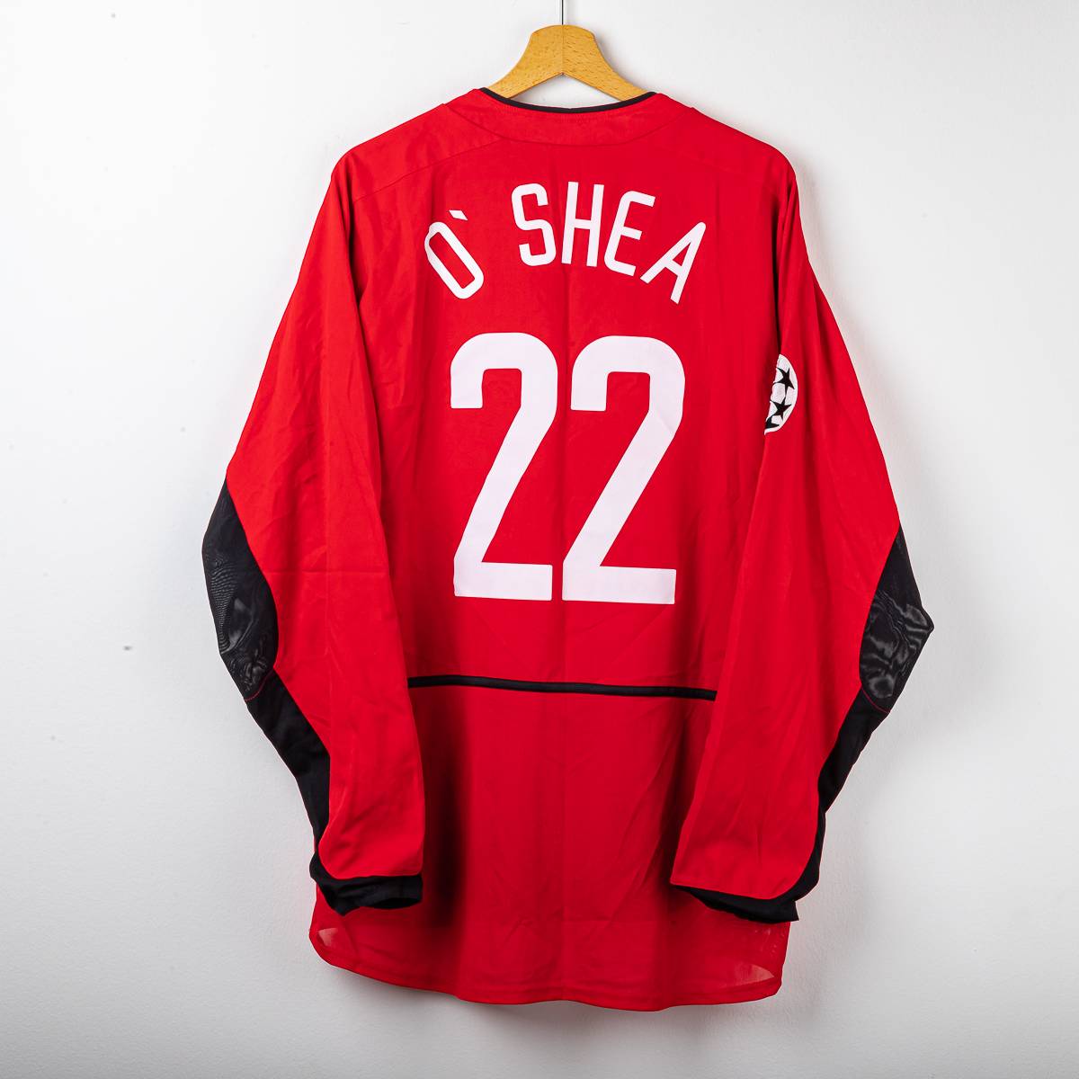 Manchester United Home Shirt Nike O'Shea 22 UEFA ml 2002/2003