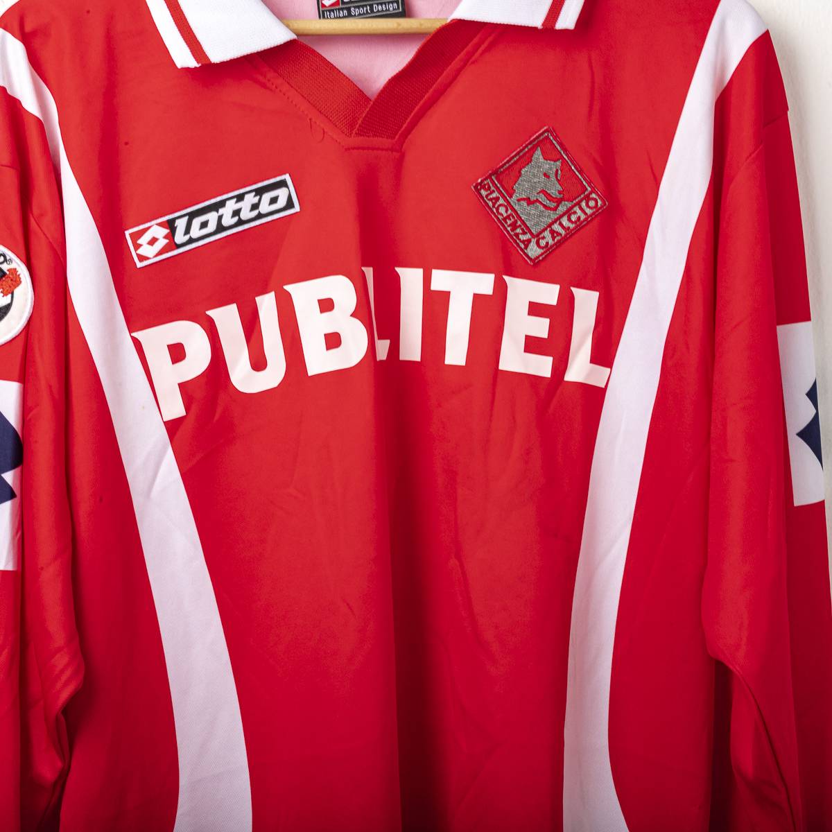 maglia home piacenza ambrosetti n11 2001/2002