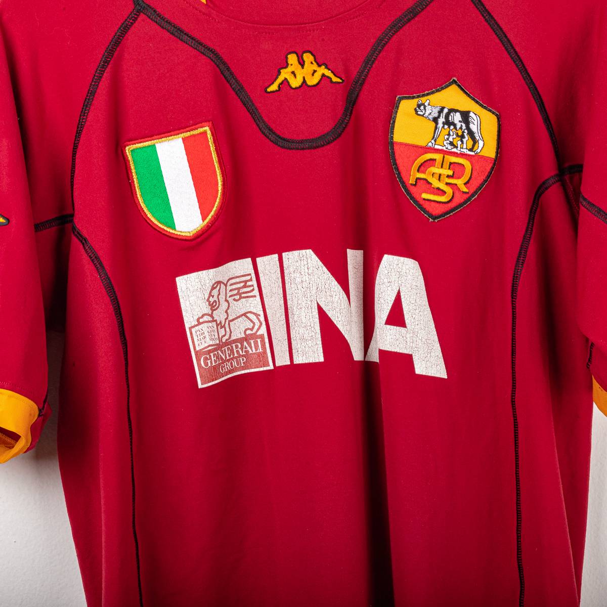 Maglia As Roma Home Kappa Totti n10 2001/2002