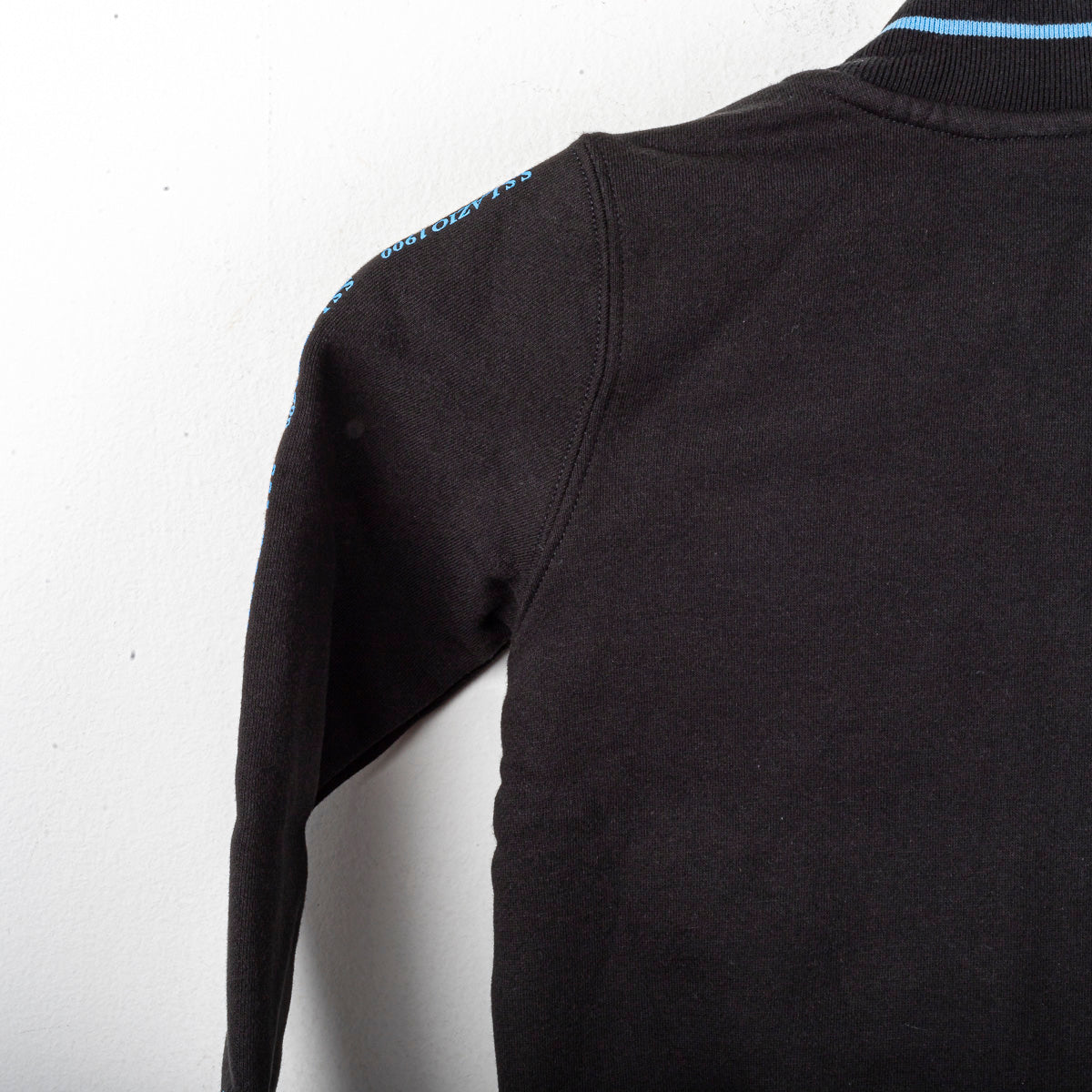 Felpa Lazio Macron Bambino Full Zip Nera 2020/2021