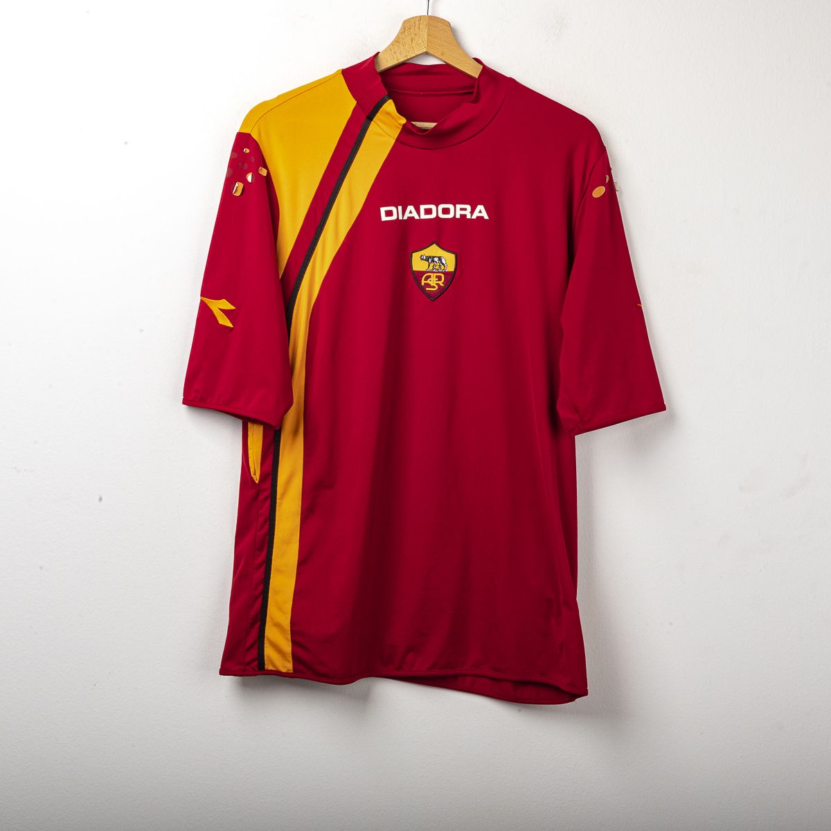 Maglia Home As Roma Diadora Mancini n30 2005/2006
