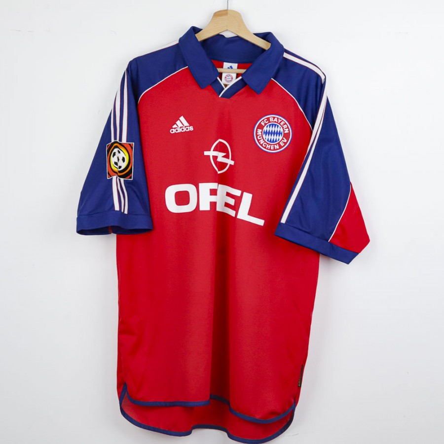 1999/2000 Bayern Munich Adidas home Linke 25 Jersey