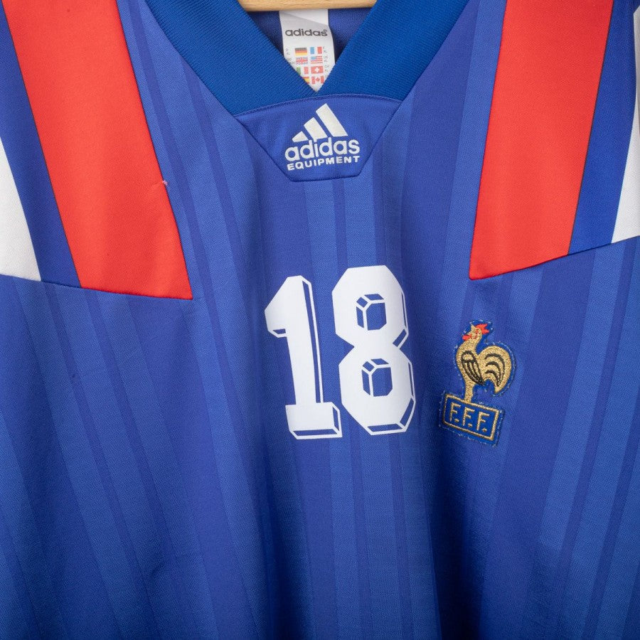 MAILLOT ÉQUIPE DE France 1990 CANTONA XL adidas EUR 119,00 - FR MAILLOT ÉQUIPE DE France 1990 CANTONA XL adidas EUR 119,00 - FR