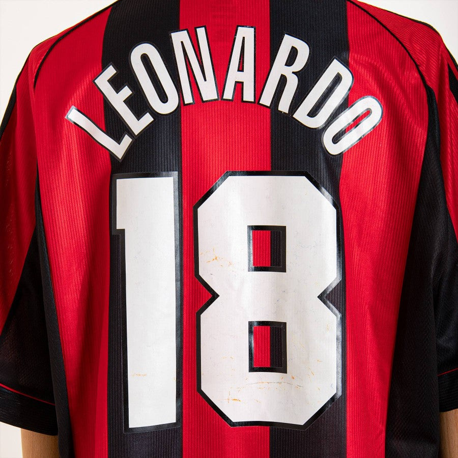 milan home jersey adidas 1998/1999 leonardo 18