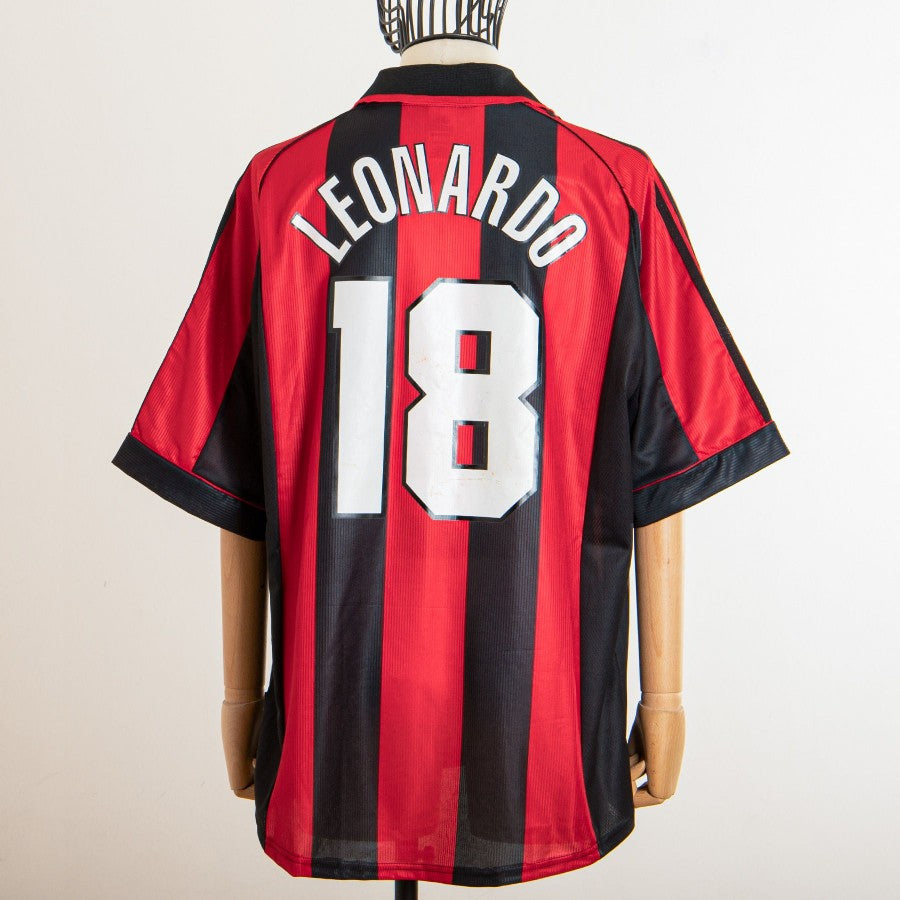 milan home jersey adidas 1998/1999 leonardo 18