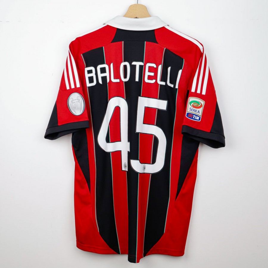 2012/2013 AC Milan Home Jersey Balotelli 45