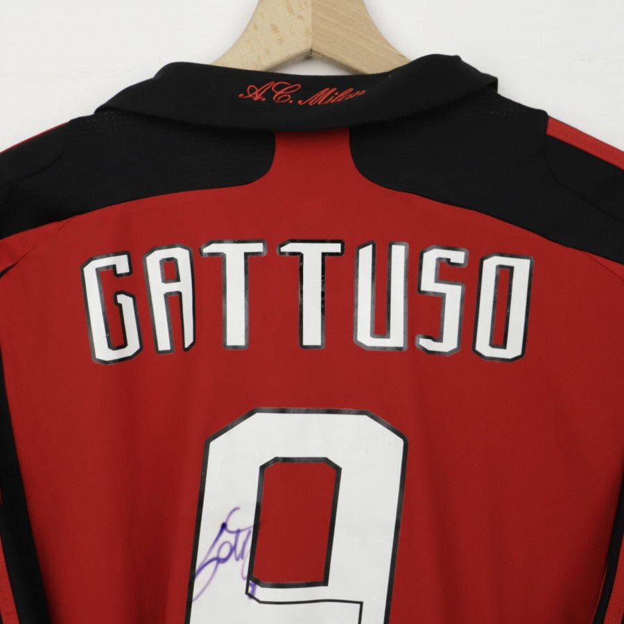Maglia Home Milan Adidas Gattuso 8 2007/2008 Autografata by ADIDAS - Home (4)