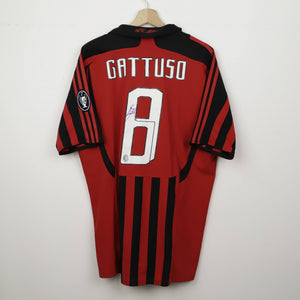Maglia Home Milan Adidas Gattuso 8 2007/2008 Autografata by ADIDAS - Home