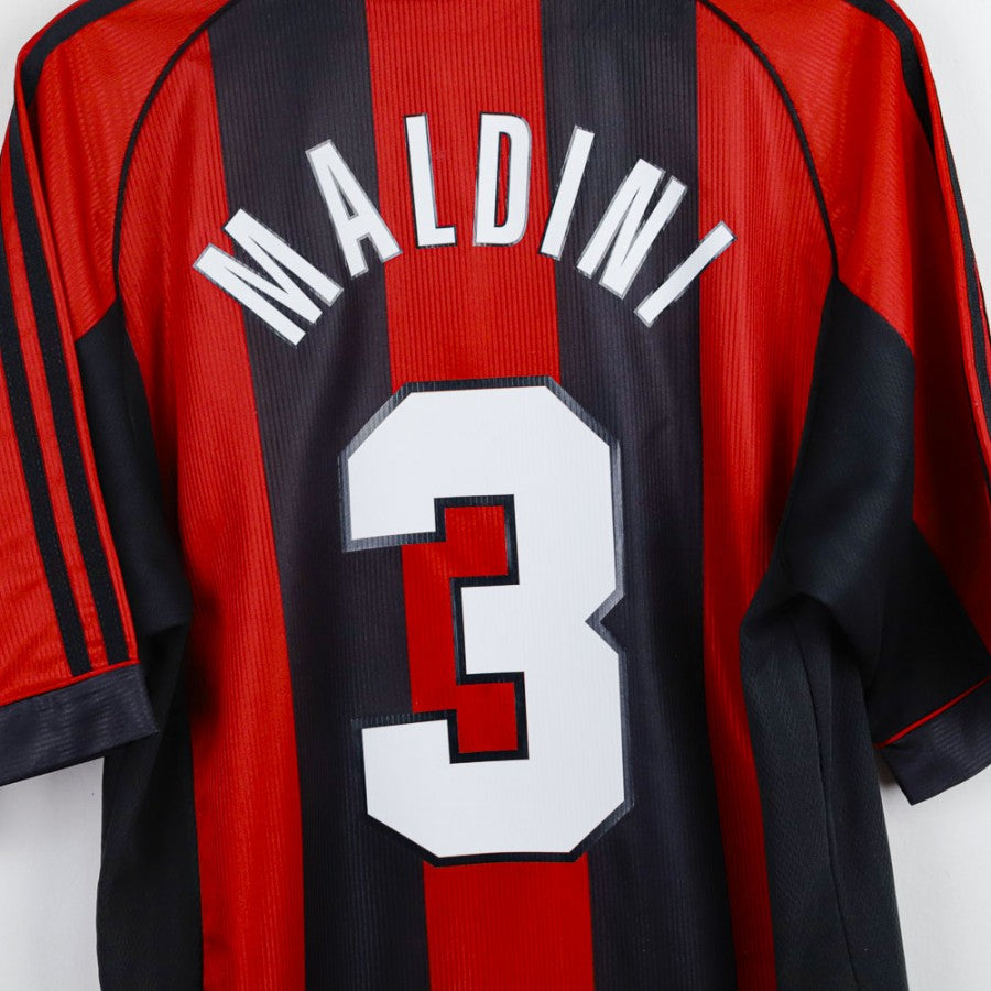 AC Milan Adidas Opel Maldini 3 1998/1999 Home Shirt