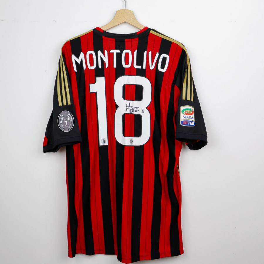 Maglia Home Milan Adidas Montolivo 18 2013/2014 autografata by ADIDAS - Home