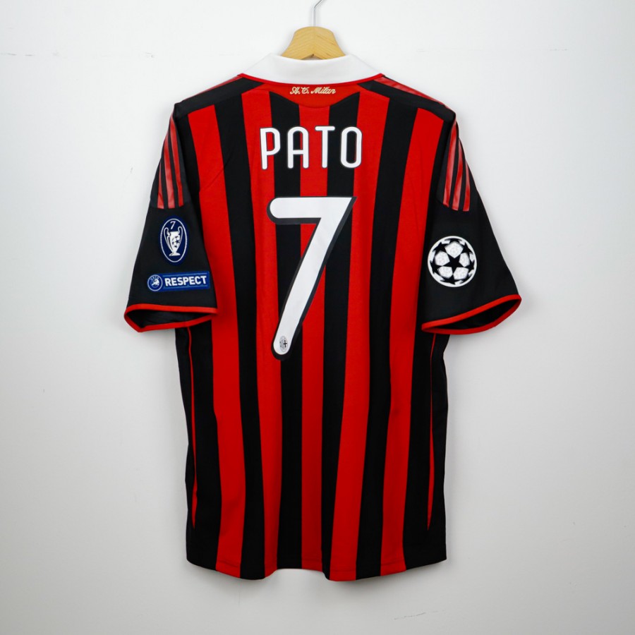 AC Milan PATO 7 サッカーシャツ 2007-08 AC Milan Home Shirt Pato #7 - 5/10 - (L.Boys)