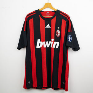 Maglia Home Milan Adidas ronaldinho 80 2008/2009  by ADIDAS - Sponsor 80/90 (2)
