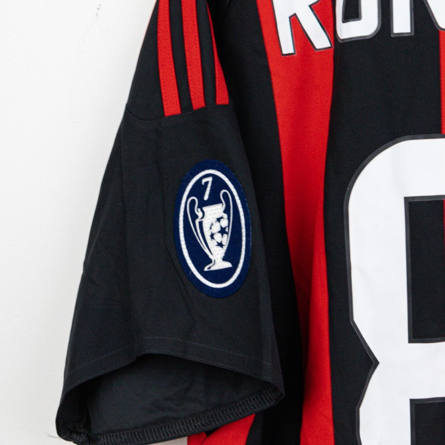 Maglia Home Milan Adidas ronaldinho 80 2008/2009  by ADIDAS - Sponsor 80/90 (6)