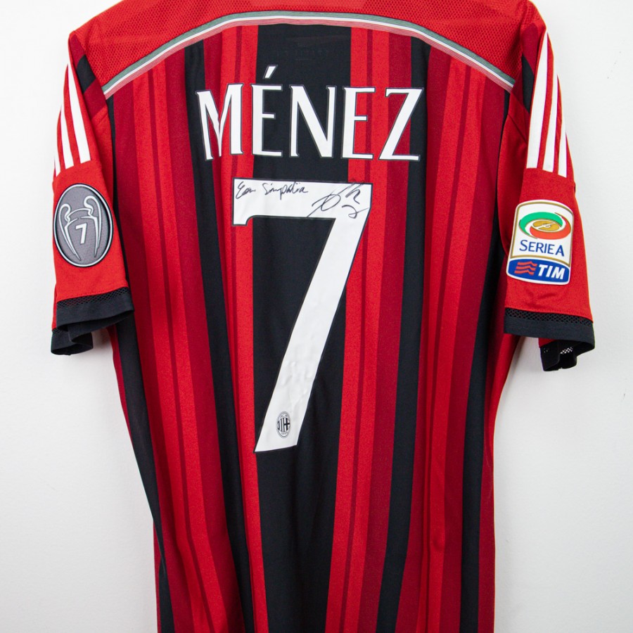 Maglia home milan menez 7 autografata 2015/2016 by ADIDAS - Home (5)