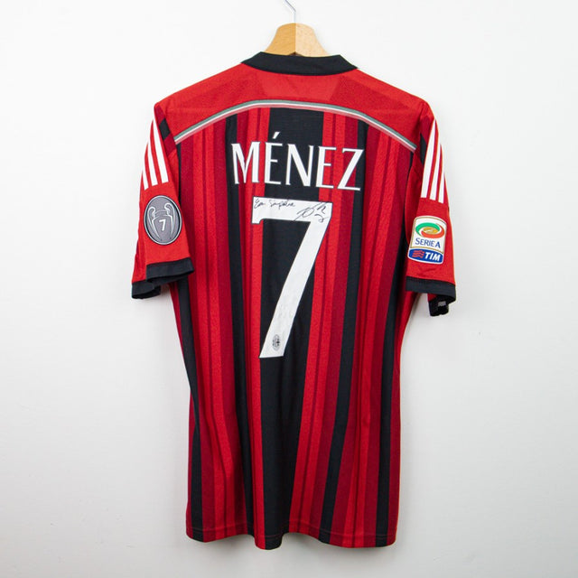 Maglia home milan menez 7 autografata 2015/2016 by ADIDAS - Home