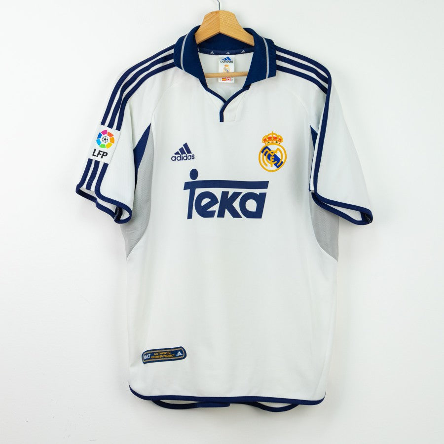 2000/2001 Real Madrid Adidas Figo 10 Home Jersey