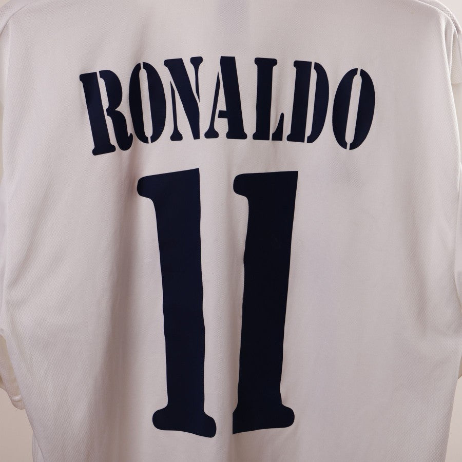 Maglia home Real Madrid centenario Ronaldo 11 2002/2003   by ADIDAS - Home (7)