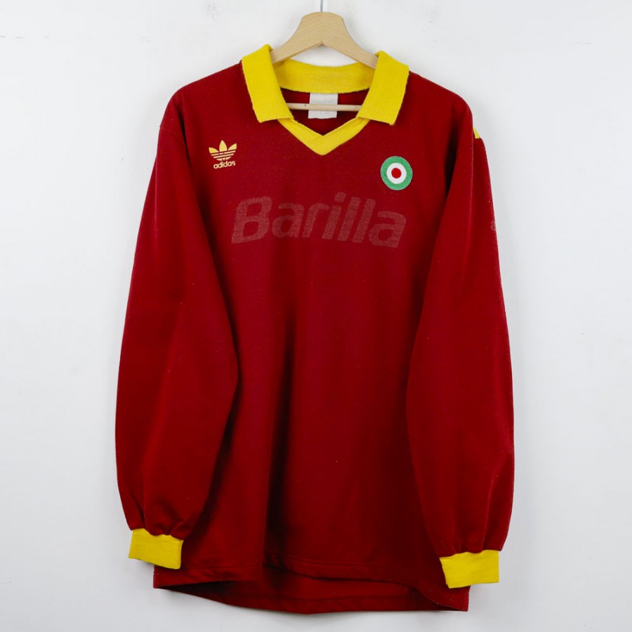 AS Roma Adidas Home Shirt 1991/1992 No. 9