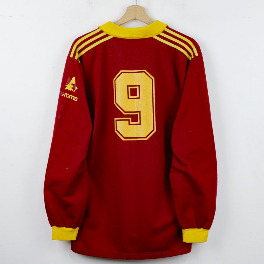 AS Roma Adidas Home Shirt 1991/1992 No. 9