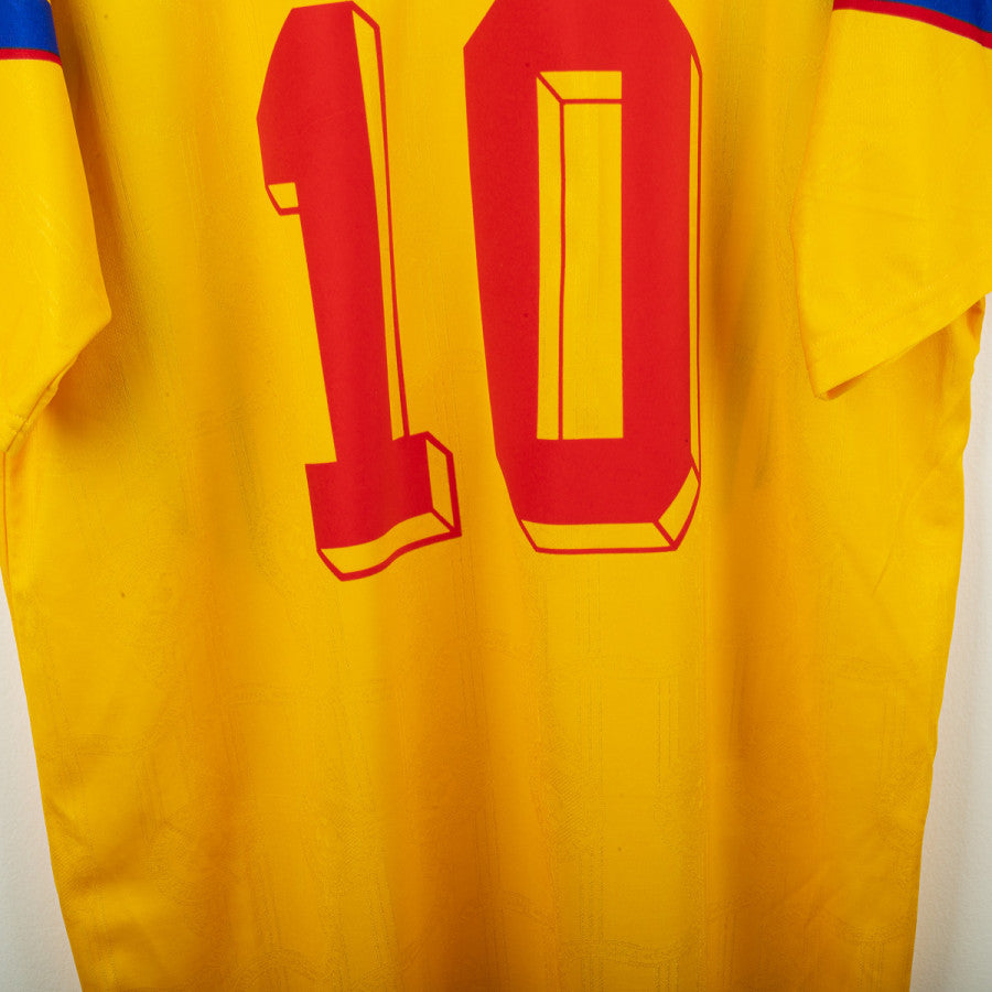 1996 Romania Home Adidas Shirt Hagi 10