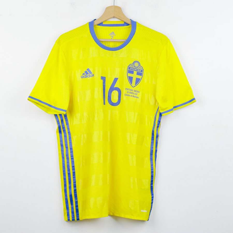 Maglia Home Svezia Adidas Krafth n16 Portogallo-Svezia 2017 by ADIDAS - Home (2)