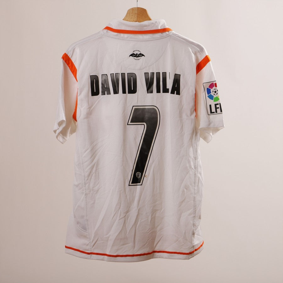 Valencia home shirt David Villa 7 2007/2008