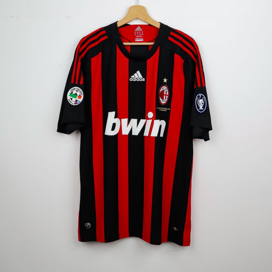 2008/2009 AC Milan Adidas Jersey Beckham 32