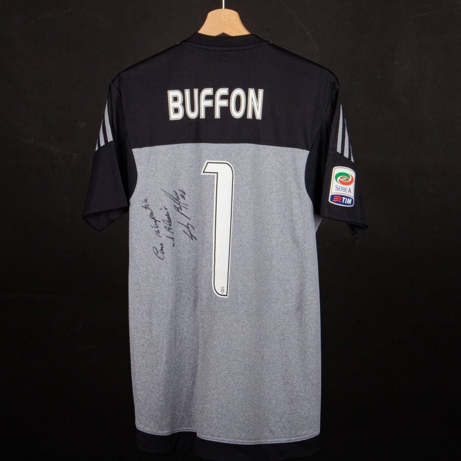 2015/2016 juventus adidas buffon 1 signed goalkeeper jersey