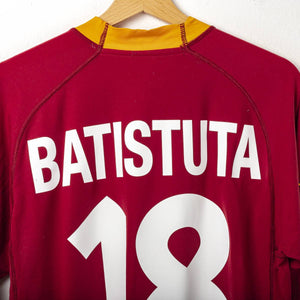 Maglia Home As Roma Kappa Batistuta n18 2000/2001