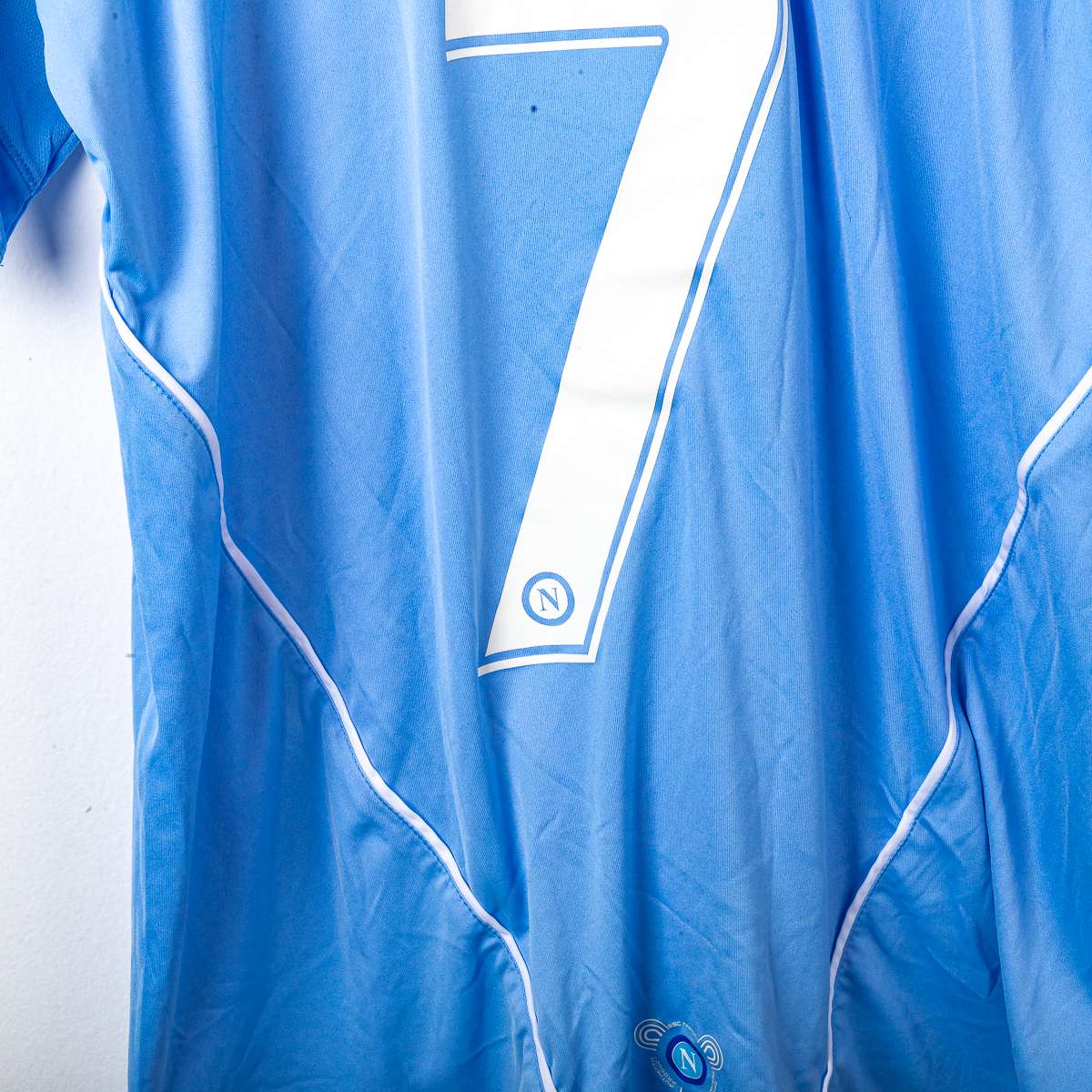 Napoli Diadora Home Shirt Lete Lavezzi 7 2007/2008