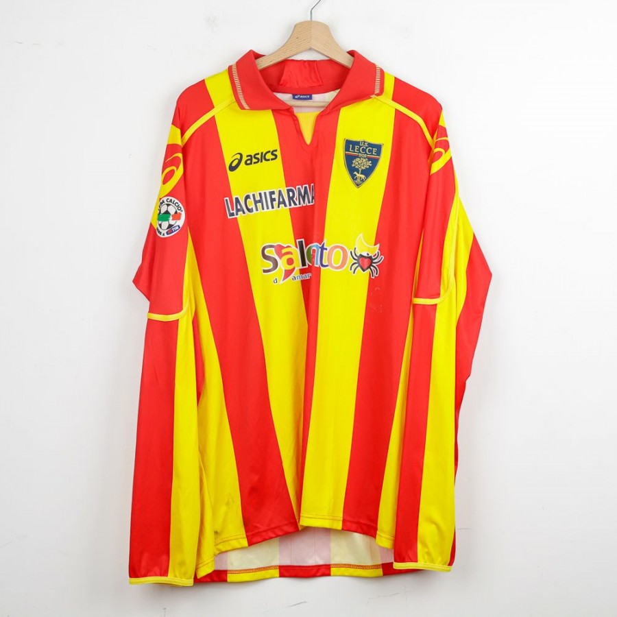 Lecce Home Shirt Asics Fabiano 14 2008/2009