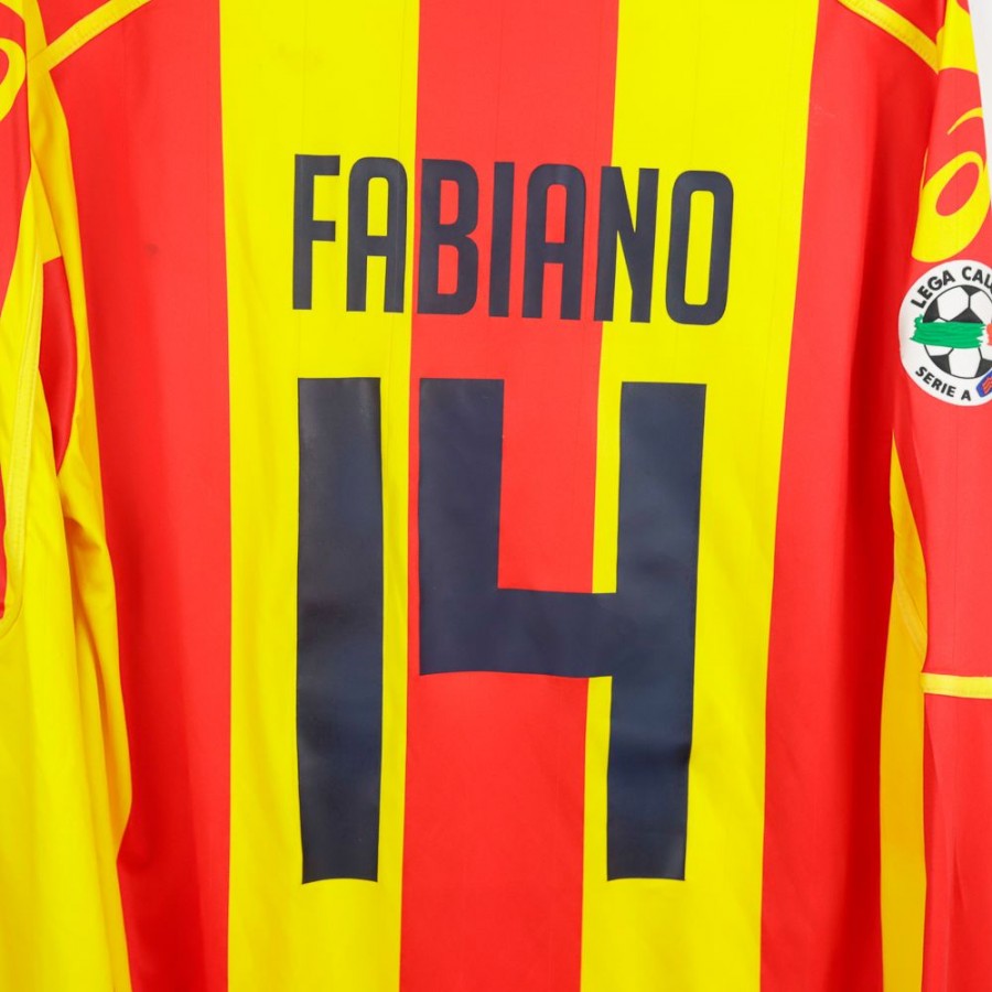 maglia home lecce asics fabiano 14 2008/2009 by ASICS - Home (6)