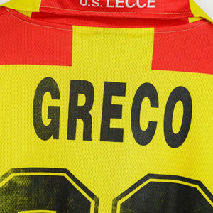 maglia home lecce Greco 29 1999/2000 by ASICS - Home (4)