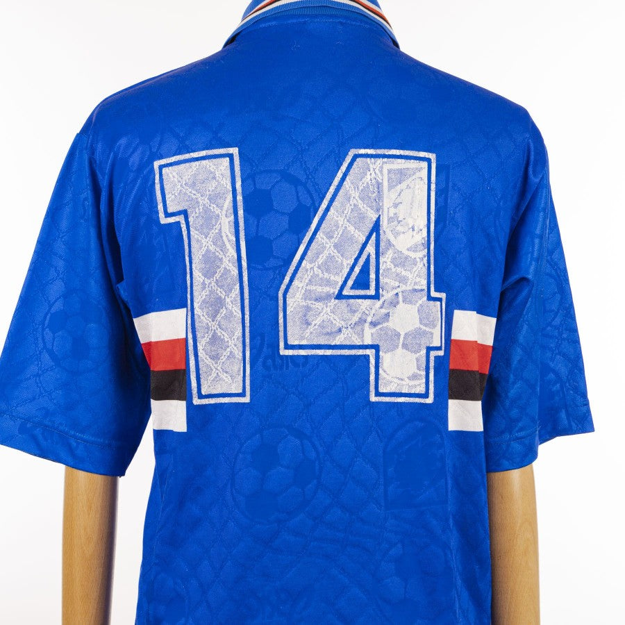 Maglia home Sampdoria 1995/1996 numero 14 by ASICS - Home (10)