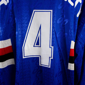 MAGLIA HOME SAMPDORIA ASICS 1996/1997 ML 4 FRANCESCHETTI   by ASICS - Serie A (8)