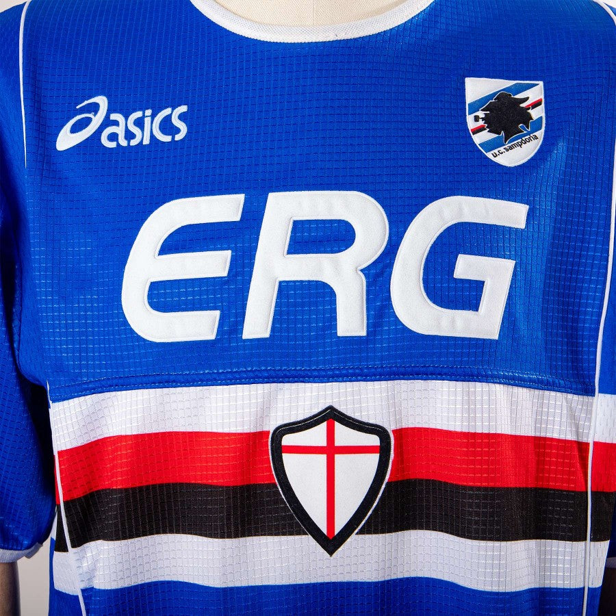 Maglia home Sampdoria Asics 2002/2003 Bazzani 9 by ASICS - Home (8)