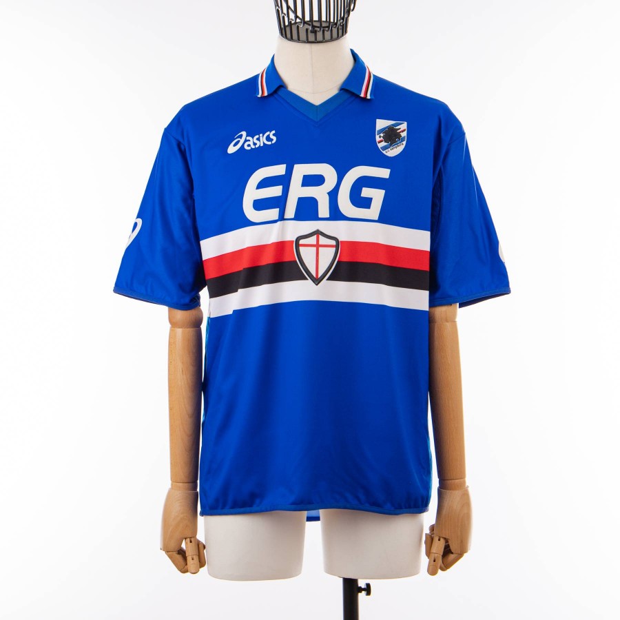 maglia home sampdoria yanagisawa 13 2003/2004 by ASICS - Home (2)