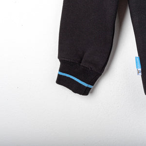Felpa Lazio Macron Bambino Full Zip Nera 2020/2021