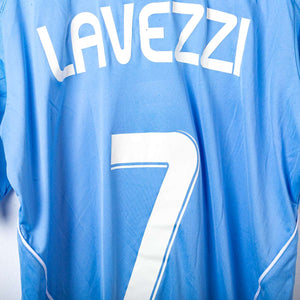 Napoli Diadora Home Shirt Lete Lavezzi 7 2007/2008