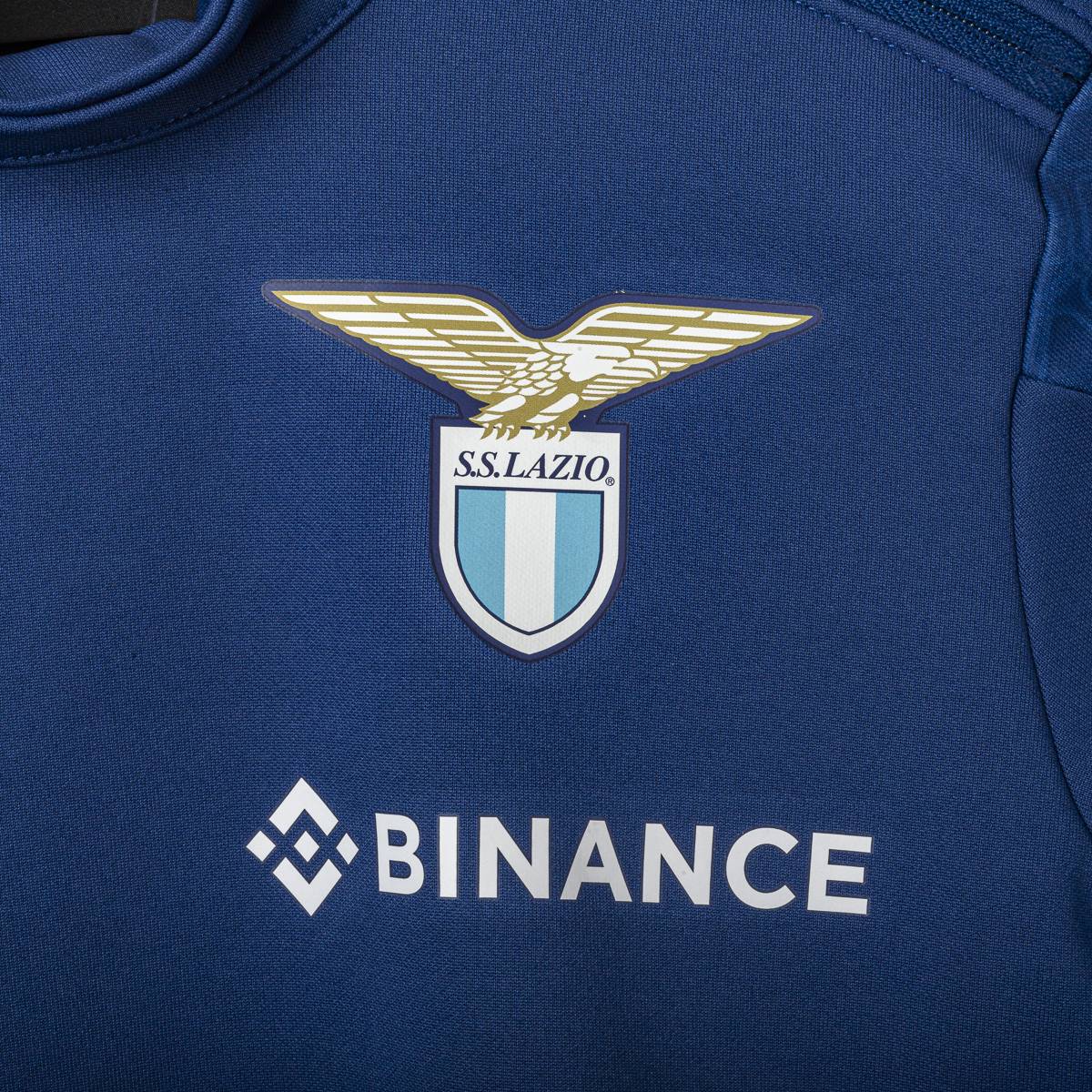 felpa lazio mizuno bambino blu 2022/2023