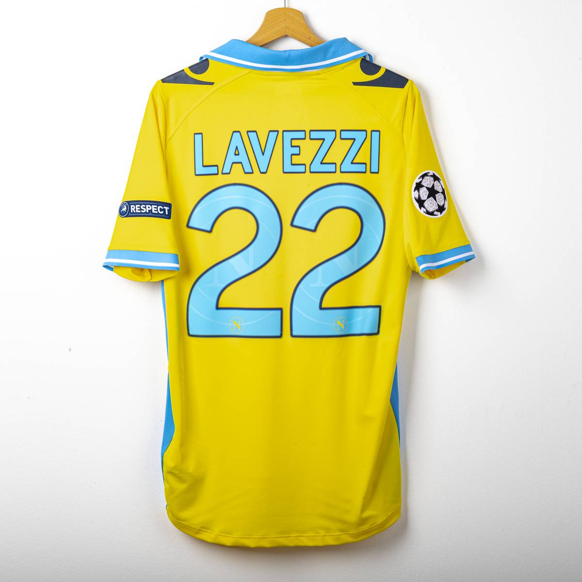 Maglia Third Napoli Macron UCL Lavezzi 22 2011/2012