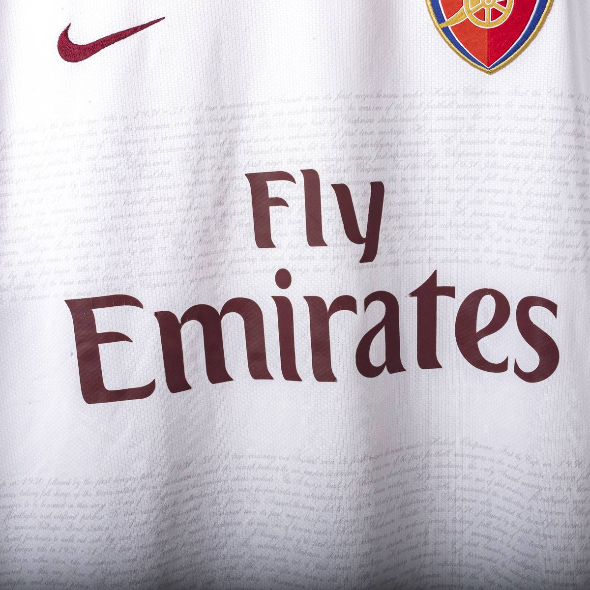 maglia away arsenal nike fabregas 4 2007/2008 72x57