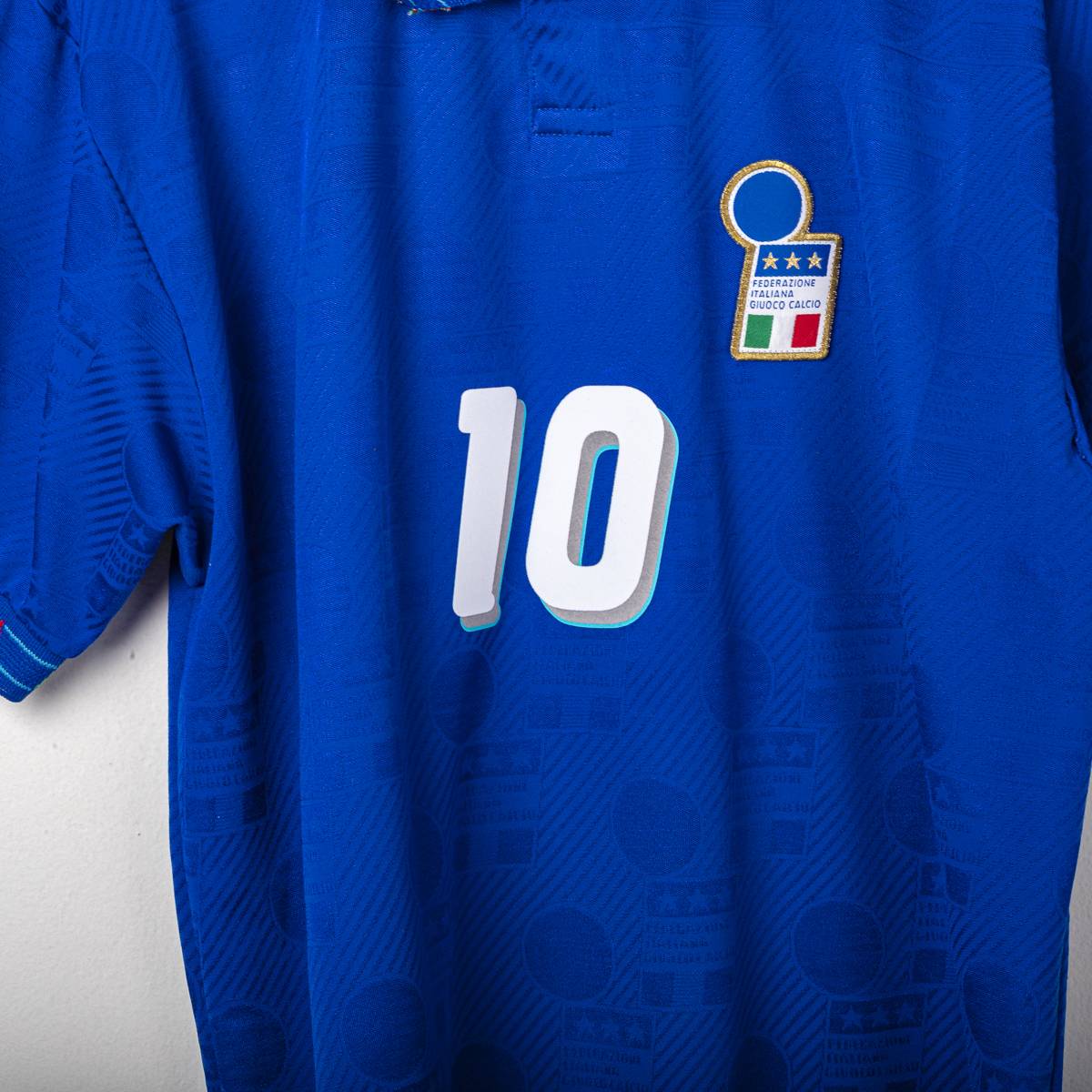 Maglia Home Italia Diadora R.Baggio n10 Mondiale Usa 1994  80x58