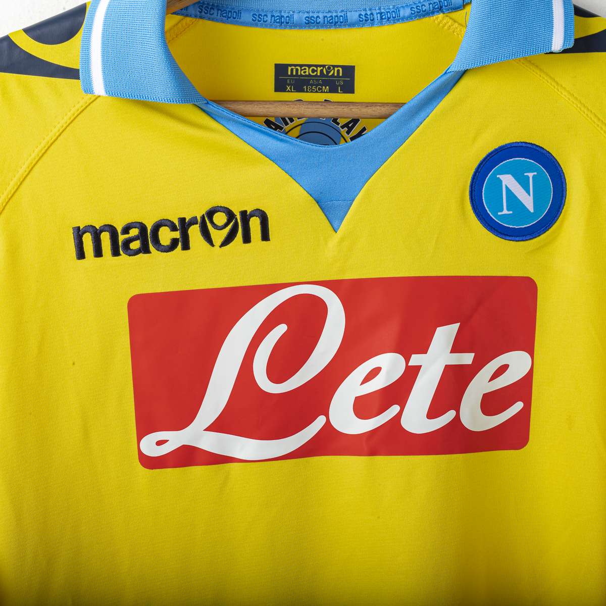 Maglia Third Napoli Macron Lete Cavani 7 UCL 2011/2012