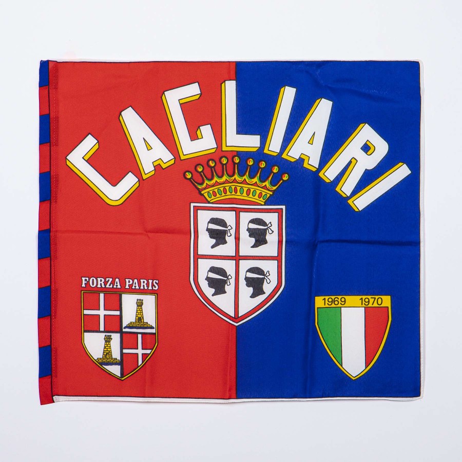BANDIERA FOULARD CAGLIARI Campione D'italia 1969-70 Con Album Di BANDIERA FOULARD CAGLIARI Campione D'italia 1969-70 Con Album Di