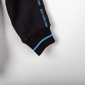 Felpa Lazio Macron Bambino Full Zip Nera 2020/2021