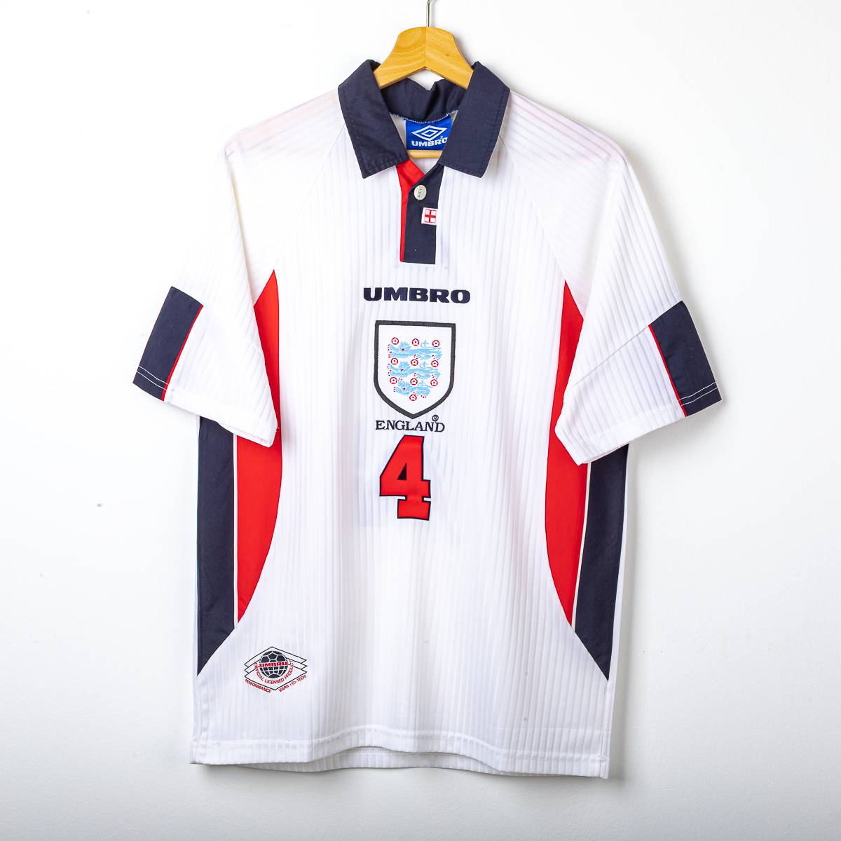 England Home Shirt Umbro Ince 4 1998