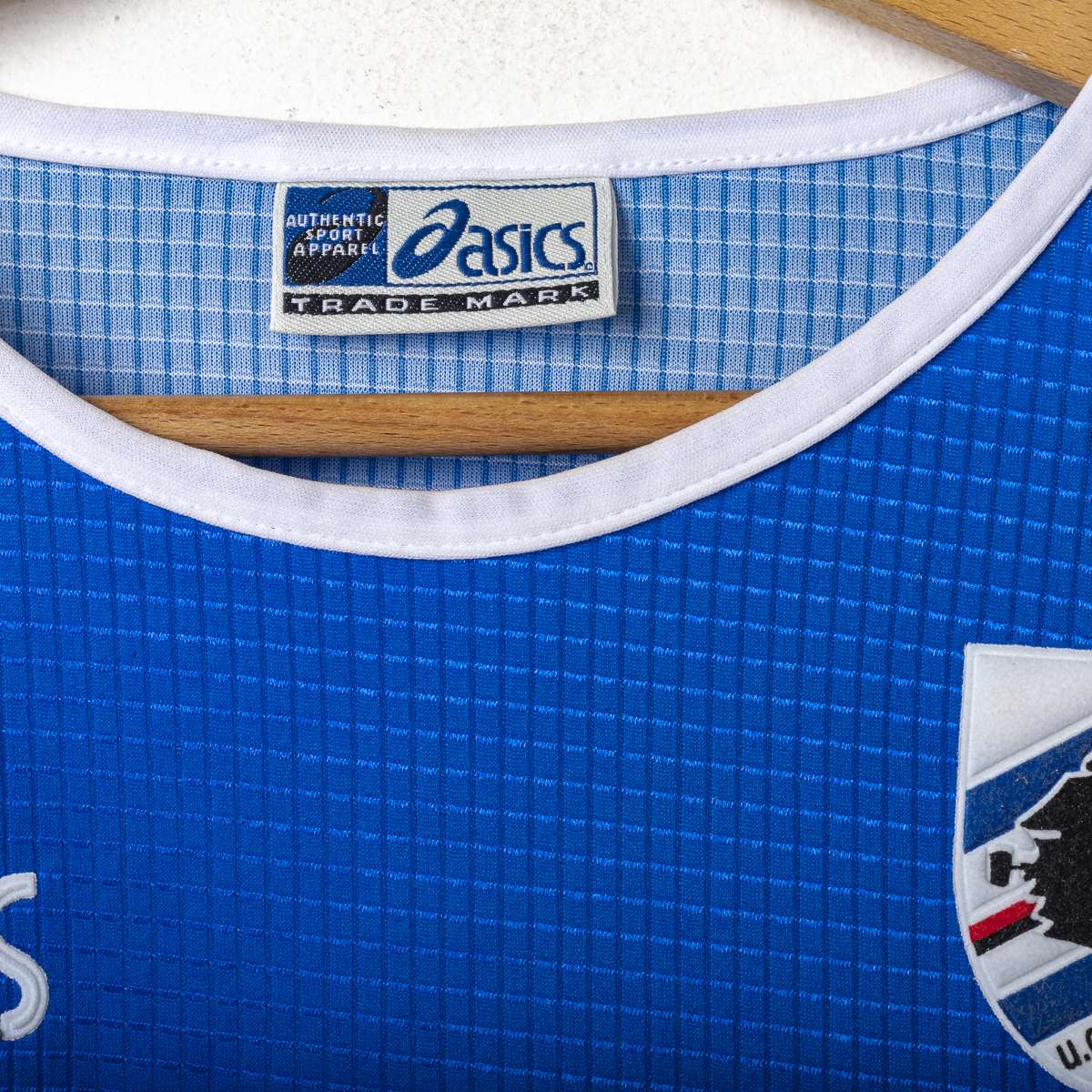 maglia home sampdoria asics Bazzani 9 2002/2003